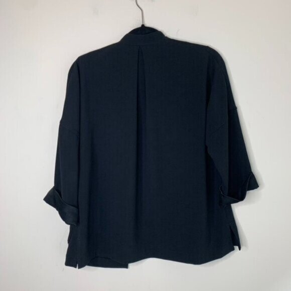 Aritzia Babaton Black Oversized Blazer Kimono Open front Unstructured Size XS - Picture 15 of 16